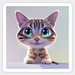 Smiling Kitten Sticker